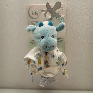 DOUGLAS TOYS BABY DEMITRI DRAGON PLUSH PACI LOVEY SOOTHING PACIFIER HOLDER NEW